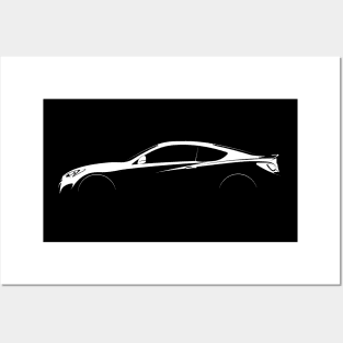 Hyundai Genesis Coupe Silhouette Posters and Art